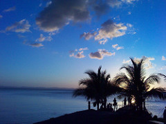 Ometepe sunset swimming