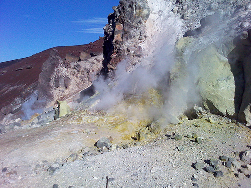 Negro - inside old crater