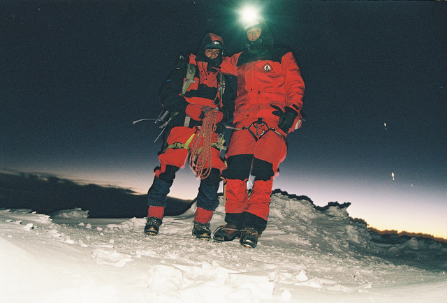 Summit Photo on the Highest Mountain of the World